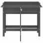 vidaXL Jardinera con tapa plegable madera maciza de pino gris vidaXL Jardinera con tapa plegable madera maciza de pino gris