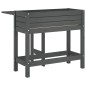 vidaXL Jardinera con tapa plegable madera maciza de pino gris vidaXL Jardinera con tapa plegable madera maciza de pino gris