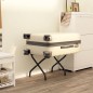 vidaXL Soporte para maletas con respaldo negro 56x39x52 cm vidaXL Soporte para maletas con respaldo negro 56x39x52 cm