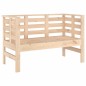 vidaXL Banco de jardín madera maciza de pino 111,5x53x71 cm vidaXL Banco de jardín madera maciza de pino 111,5x53x71 cm