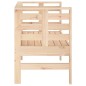 vidaXL Banco de jardín madera maciza de pino 111,5x53x71 cm vidaXL Banco de jardín madera maciza de pino 111,5x53x71 cm