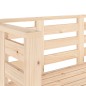 vidaXL Banco de jardín madera maciza de pino 111,5x53x71 cm vidaXL Banco de jardín madera maciza de pino 111,5x53x71 cm