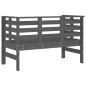 vidaXL Banco de jardín madera maciza de pino gris 111,5x53x71 cm