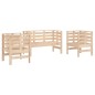 vidaXL Juego de muebles de jardín 3 piezas madera maciza de pino vidaXL Juego de muebles de jardín 3 piezas madera maciza de pino