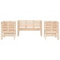 vidaXL Juego de muebles de jardín 3 piezas madera maciza de pino vidaXL Juego de muebles de jardín 3 piezas madera maciza de pino