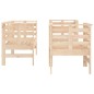 vidaXL Juego de muebles de jardín 3 piezas madera maciza de pino vidaXL Juego de muebles de jardín 3 piezas madera maciza de pino