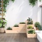 vidaXL Jardinera de 4 niveles madera maciza de pino 80,5x79x36 cm vidaXL Jardinera de 4 niveles madera maciza de pino 80,5x79x36 cm