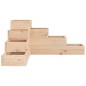 vidaXL Jardinera de 4 niveles madera maciza de pino 80,5x79x36 cm vidaXL Jardinera de 4 niveles madera maciza de pino 80,5x79x36 cm