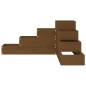 vidaXL Jardinera 4 niveles madera maciza pino marrón miel 80,5x79x36cm vidaXL Jardinera 4 niveles madera maciza pino marrón miel 80,5x79x36cm