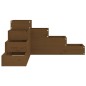 vidaXL Jardinera 4 niveles madera maciza pino marrón miel 80,5x79x36cm vidaXL Jardinera 4 niveles madera maciza pino marrón miel 80,5x79x36cm