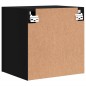 vidaXL Muebles TV de pared 2 uds madera ingeniería negro 40,5x30x40 cm