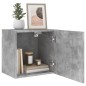 vidaXL Muebles de TV de pared 2 uds madera gris hormigón 40,5x30x40 cm vidaXL Muebles de TV de pared 2 uds madera gris hormigón 40,5x30x40 cm