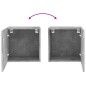 vidaXL Muebles de TV de pared 2 uds madera gris hormigón 40,5x30x40 cm vidaXL Muebles de TV de pared 2 uds madera gris hormigón 40,5x30x40 cm