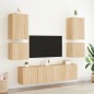 vidaXL Muebles de TV de pared 2 uds madera roble Sonoma 40,5x30x40 cm vidaXL Muebles de TV de pared 2 uds madera roble Sonoma 40,5x30x40 cm
