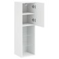 vidaXL Muebles de TV con luces LED 2 uds blanco 30,5x30x102 cm vidaXL Muebles de TV con luces LED 2 uds blanco 30,5x30x102 cm
