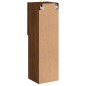 vidaXL Muebles de TV con luces LED 2 uds marrón roble 30,5x30x102 cm