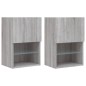 vidaXL Muebles para TV con luces LED 2 uds gris Sonoma 40,5x30x60 cm vidaXL Muebles para TV con luces LED 2 uds gris Sonoma 40,5x30x60 cm