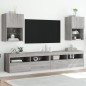 vidaXL Muebles para TV con luces LED 2 uds gris Sonoma 40,5x30x60 cm vidaXL Muebles para TV con luces LED 2 uds gris Sonoma 40,5x30x60 cm