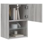 vidaXL Muebles para TV con luces LED 2 uds gris Sonoma 40,5x30x60 cm vidaXL Muebles para TV con luces LED 2 uds gris Sonoma 40,5x30x60 cm