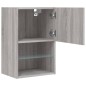vidaXL Muebles para TV con luces LED 2 uds gris Sonoma 40,5x30x60 cm vidaXL Muebles para TV con luces LED 2 uds gris Sonoma 40,5x30x60 cm