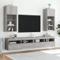 vidaXL Muebles de TV con luces LED 2 uds gris Sonoma 40,5x30x90 cm vidaXL Muebles de TV con luces LED 2 uds gris Sonoma 40,5x30x90 cm
