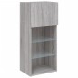 vidaXL Muebles de TV con luces LED 2 uds gris Sonoma 40,5x30x90 cm vidaXL Muebles de TV con luces LED 2 uds gris Sonoma 40,5x30x90 cm