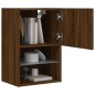 vidaXL Muebles de TV con luces LED 2 uds roble 40,5x30x60 cm vidaXL Muebles de TV con luces LED 2 uds roble 40,5x30x60 cm