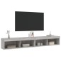 vidaXL Muebles de TV con luces LED 2 uds gris Sonoma 100x30x30 cm vidaXL Muebles de TV con luces LED 2 uds gris Sonoma 100x30x30 cm