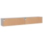 vidaXL Muebles de TV con luces LED 2 uds gris Sonoma 100x30x30 cm vidaXL Muebles de TV con luces LED 2 uds gris Sonoma 100x30x30 cm