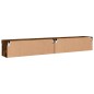 vidaXL Muebles de TV con luces LED 2 uds roble ahumado 100x30x30 cm vidaXL Muebles de TV con luces LED 2 uds roble ahumado 100x30x30 cm