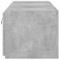 vidaXL Muebles TV de pared luces LED 2 uds gris hormigón 60x35x31 cm vidaXL Muebles TV de pared luces LED 2 uds gris hormigón 60x35x31 cm