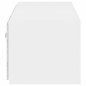 vidaXL Mueble de TV de pared con luces LED blanco 80x35x31 cm