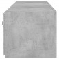 vidaXL Muebles TV de pared luces LED 2 uds gris hormigón 80x35x31 cm vidaXL Muebles TV de pared luces LED 2 uds gris hormigón 80x35x31 cm