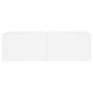 vidaXL Mueble de TV de pared con luces LED blanco 100x35x31 cm