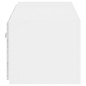 vidaXL Mueble de TV de pared con luces LED blanco 100x35x31 cm