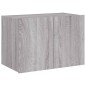 vidaXL Mueble de TV de pared con luces LED gris Sonoma 60x35x41 cm vidaXL Mueble de TV de pared con luces LED gris Sonoma 60x35x41 cm