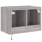 vidaXL Mueble de TV de pared con luces LED gris Sonoma 60x35x41 cm vidaXL Mueble de TV de pared con luces LED gris Sonoma 60x35x41 cm