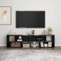 vidaXL Mueble de TV madera contrachapada negro brillante 149x30x52 cm vidaXL Mueble de TV madera contrachapada negro brillante 149x30x52 cm