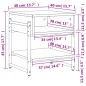 vidaXL Mesa de centro madera de ingeniería roble marrón 40x40x45 cm vidaXL Mesa de centro madera de ingeniería roble marrón 40x40x45 cm