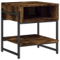 vidaXL Mesa de centro madera de ingeniería roble ahumado 40x40x45 cm vidaXL Mesa de centro madera de ingeniería roble ahumado 40x40x45 cm