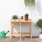 vidaXL Jardinera con tapa plegable madera maciza de pino vidaXL Jardinera con tapa plegable madera maciza de pino