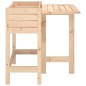 vidaXL Jardinera con tapa plegable madera maciza de pino vidaXL Jardinera con tapa plegable madera maciza de pino