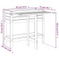 vidaXL Jardinera con tapa plegable madera maciza de pino vidaXL Jardinera con tapa plegable madera maciza de pino