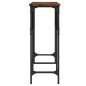 vidaXL Mesa consola madera de ingeniería roble ahumado 140x29x75 cm vidaXL Mesa consola madera de ingeniería roble ahumado 140x29x75 cm