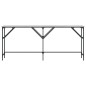 vidaXL Mesa consola madera de ingeniería gris Sonoma 180x29x75 cm