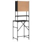 vidaXL Armario de lavadora negro 68x48,5x194 cm