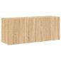 vidaXL Muebles de TV de pared 5 pzas madera de ingeniería roble Sonoma vidaXL Muebles de TV de pared 5 pzas madera de ingeniería roble Sonoma