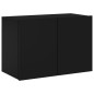 vidaXL Muebles de TV de pared 5 piezas madera de ingeniería negro vidaXL Muebles de TV de pared 5 piezas madera de ingeniería negro