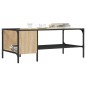 vidaXL Mesa centro estante madera ingeniería roble Sonoma 100x51x40 cm vidaXL Mesa centro estante madera ingeniería roble Sonoma 100x51x40 cm