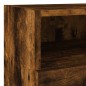vidaXL Muebles de TV de pared 5 pzas madera ingeniería roble ahumado